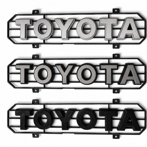 Three different badges