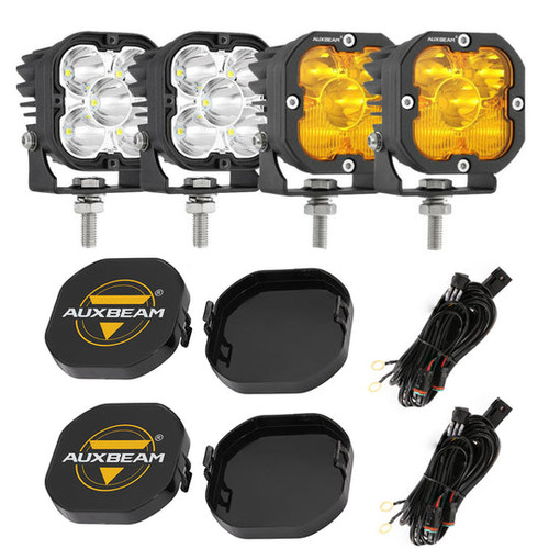 4 Pack Aux Beam 3" LED Pods