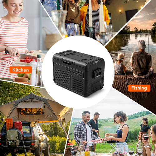 WOLFBOX car fridge installed in Toyota 4Runner for road trips and overlanding adventures