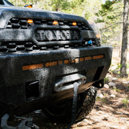 stage series led light bar on 4runner front bumper