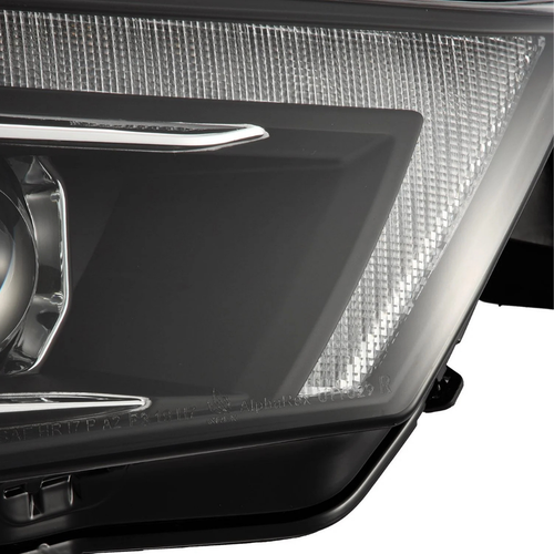 Selectable white amber DRL headlights AlphaRex LUXX