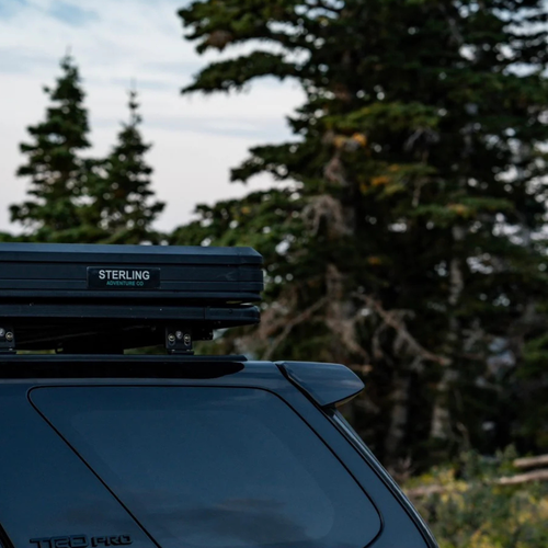 Interior view with blackout canvas and memory foam mattress