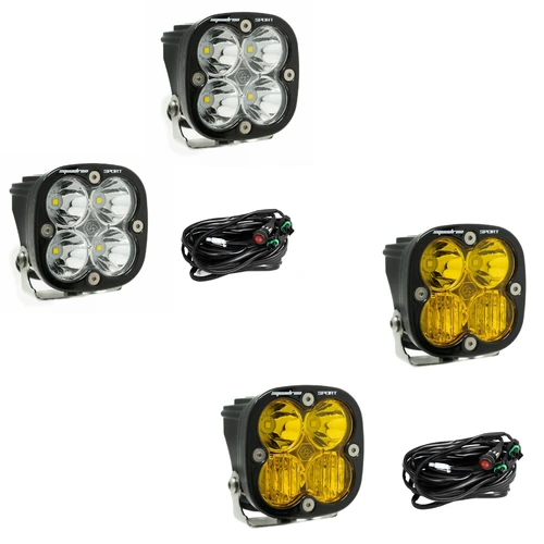 Baja Designs Squadron Sport black LED light pod pair
