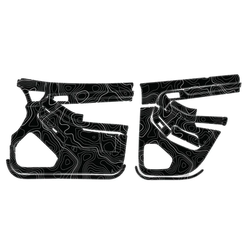 4th Gen 4Runner Interior Door Skins (2003–2009) – Blacked Out Interior Mod Kit