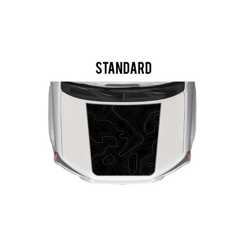 4Runner hood overlay decal topography