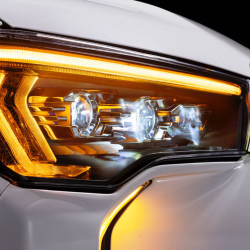 Morimoto XB Evo LED headlights installed on a 2022 Toyota 4Runner TRD Off Road