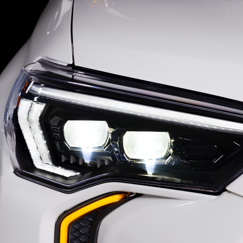 Morimoto XB Evo Hybrid projector headlights installed on Toyota 4Runner