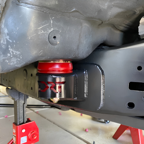 DRT Fabrication cab mount relocation with polyurethane bushings