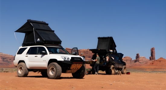 Adventure-focused Toyota 4Runner lifestyle image highlighting travel and overland use