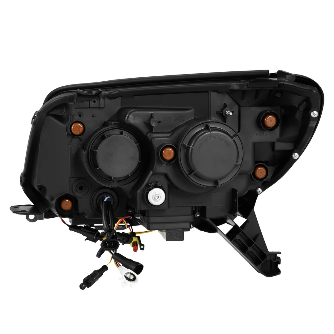 03-09 4Runner Alpha-Black LUXX Headlights – Bright DRL, Dual