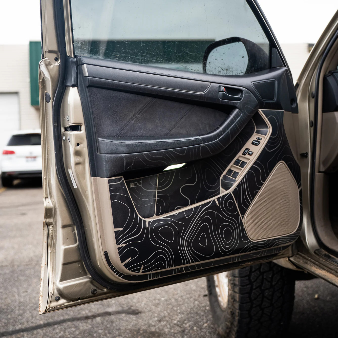 Taco Vinyl black interior door skins installed on a 2003-2009 Toyota 4Runner