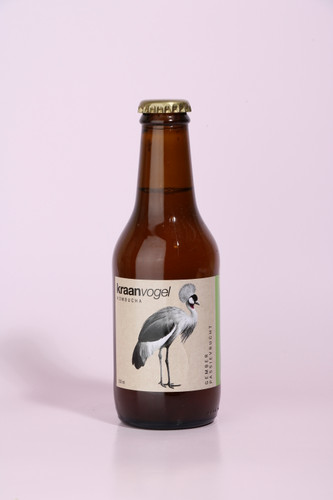 Kraanvogel Kombucha | Gember-Passievrucht | 250ml fles