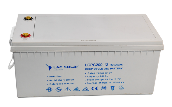 LAC Solar 12v 200ah gel battery for solar energy