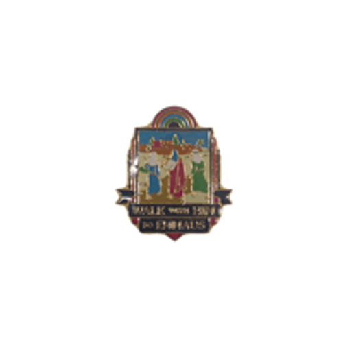 Walk With Him Lapel Pin