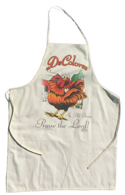 Praise The Lord  1 Pocket Apron Natural