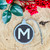 Gingham Initial | Double Layer Bauble | Design 21156