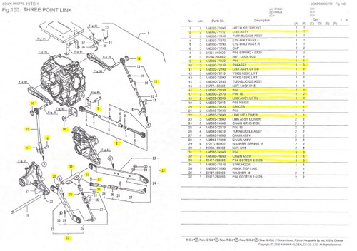 SA424 3 Point Assembly