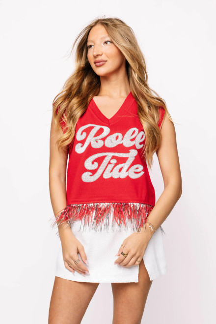 Alabama Feather Bottom Tank Alabama Feather Bottom Tank