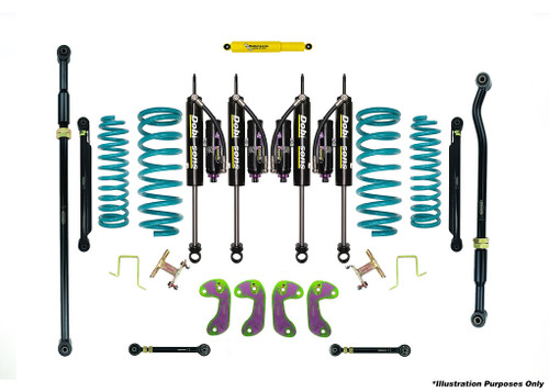 Dobinsons 2.5-3.5" MRR 3-way Adjustable VT-Series Dual Rate Long Travel Lift Kit for Toyota Land Cruiser 80 Series - DSSKITMRA0019 - DSSKITMRA0019