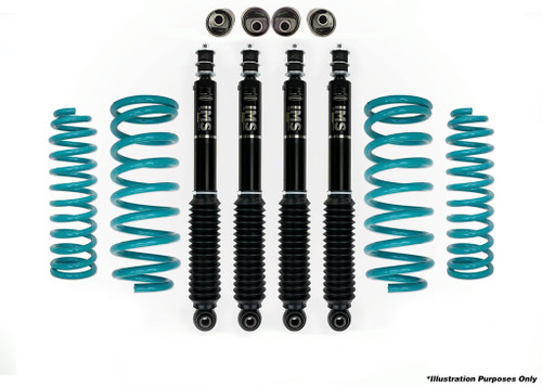 Dobinsons 4x4 2.5" IMS Lift Kit for Toyota Landcruiser 70 Series - LJ70, LJ72, LJ73, LJ77,  (RJ70, RJ73, KZJ 70/73 - 1994 on) 01/1990 to 05/1993 - Square Headlights - DSSKITIMS941