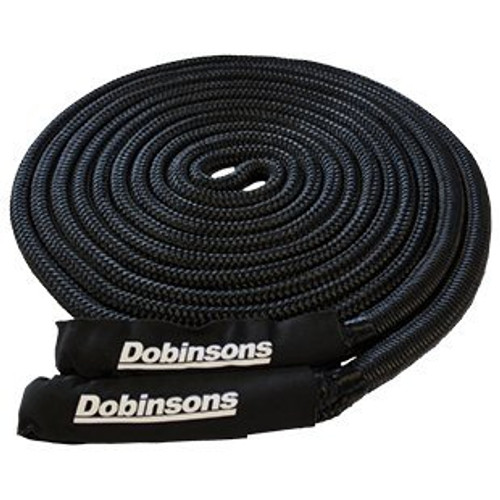 DOBINSONS BLACK 30' LONG KINETIC RECOVERY ROPE 8,600 KGS - SS80-3844