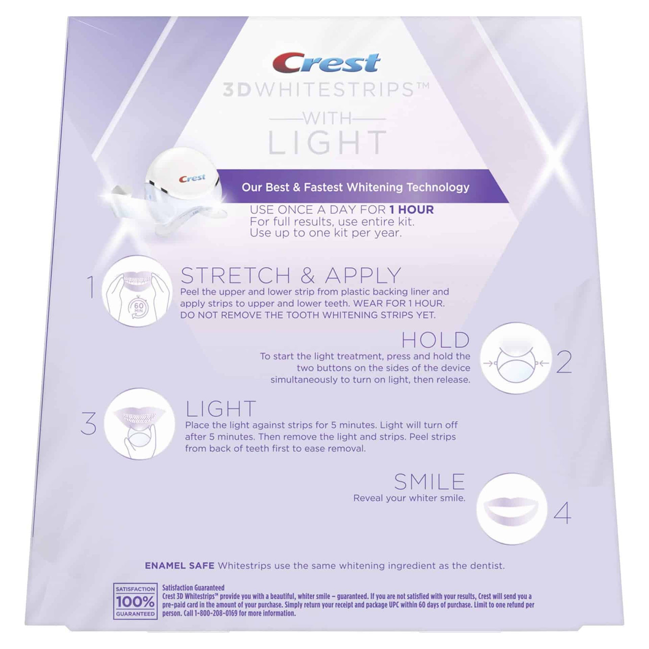 crest light teeth whitening kit