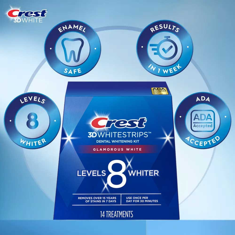 Crest 3D Whitestrips Blanc Éblouissant