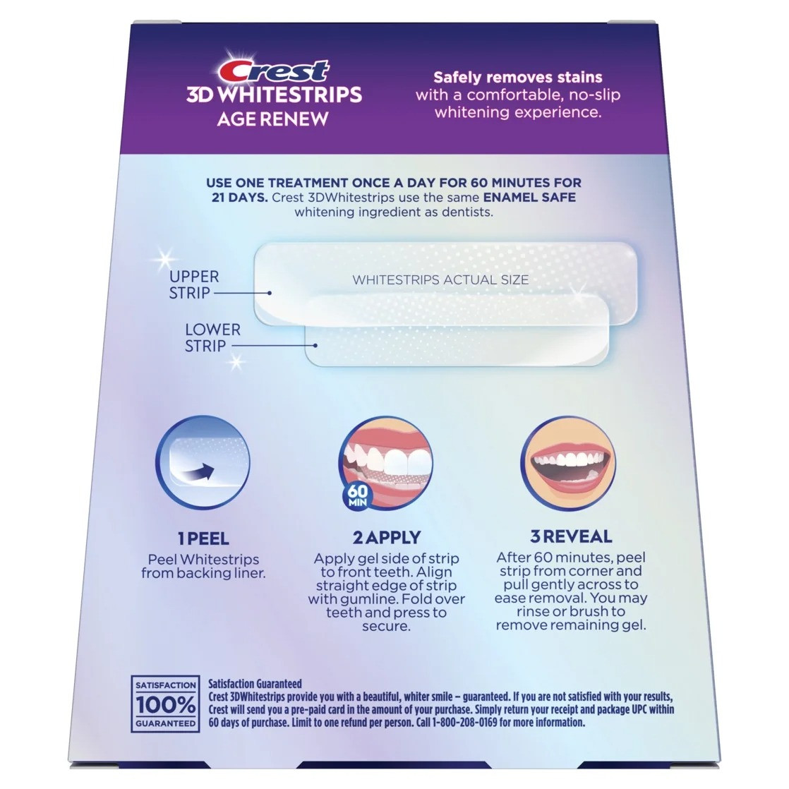 Crest 3D Whitestrips Age Renew (Supreme Bright) - 25 Stufen Weißer