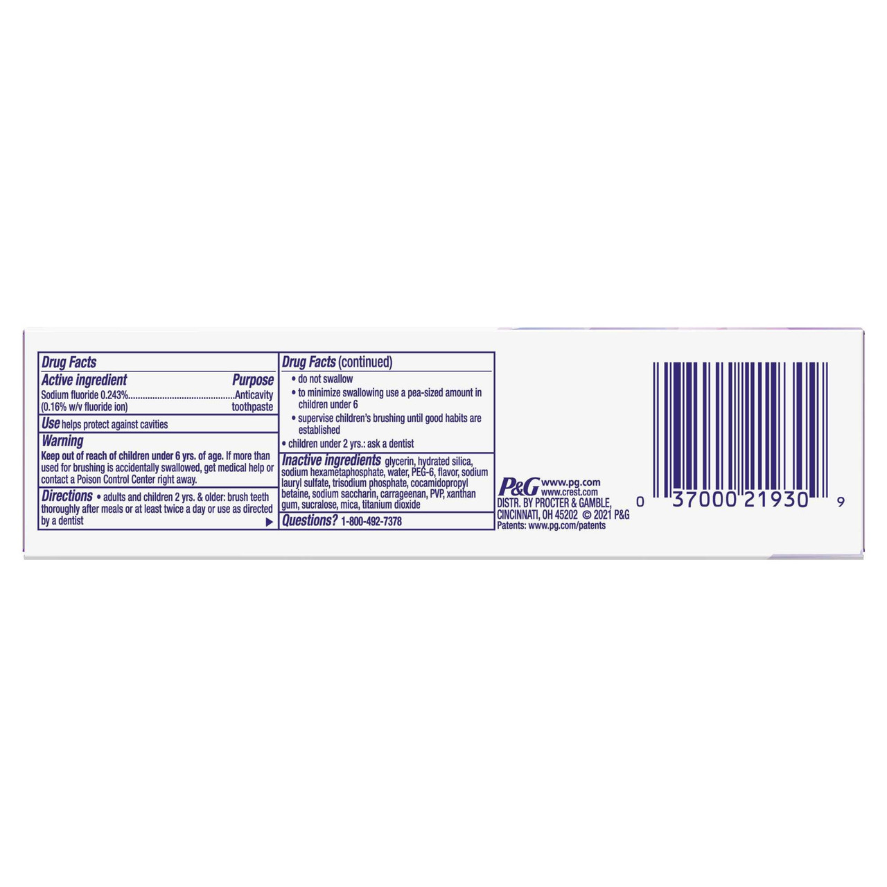 Crest 3D White Brilliance Whitening Toothpaste ��� Vibrant Peppermint
