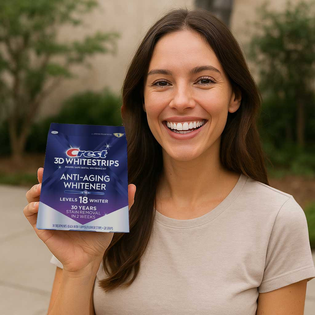 Crest 3D WhitestripsAnti-Aging Whitener (Radiant Express) - 18 Stufen Weißer