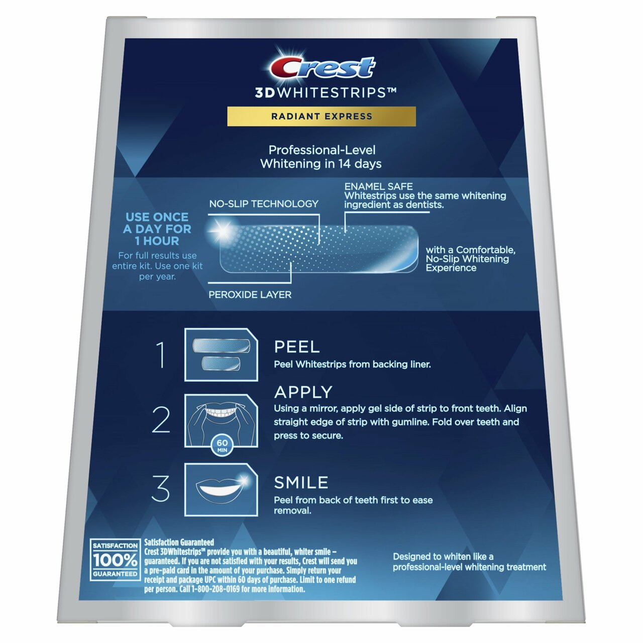 [TWIN] Crest 3D Whitestrips Radiant Express + LED Bundle (nicht in der versiegelten Box)
