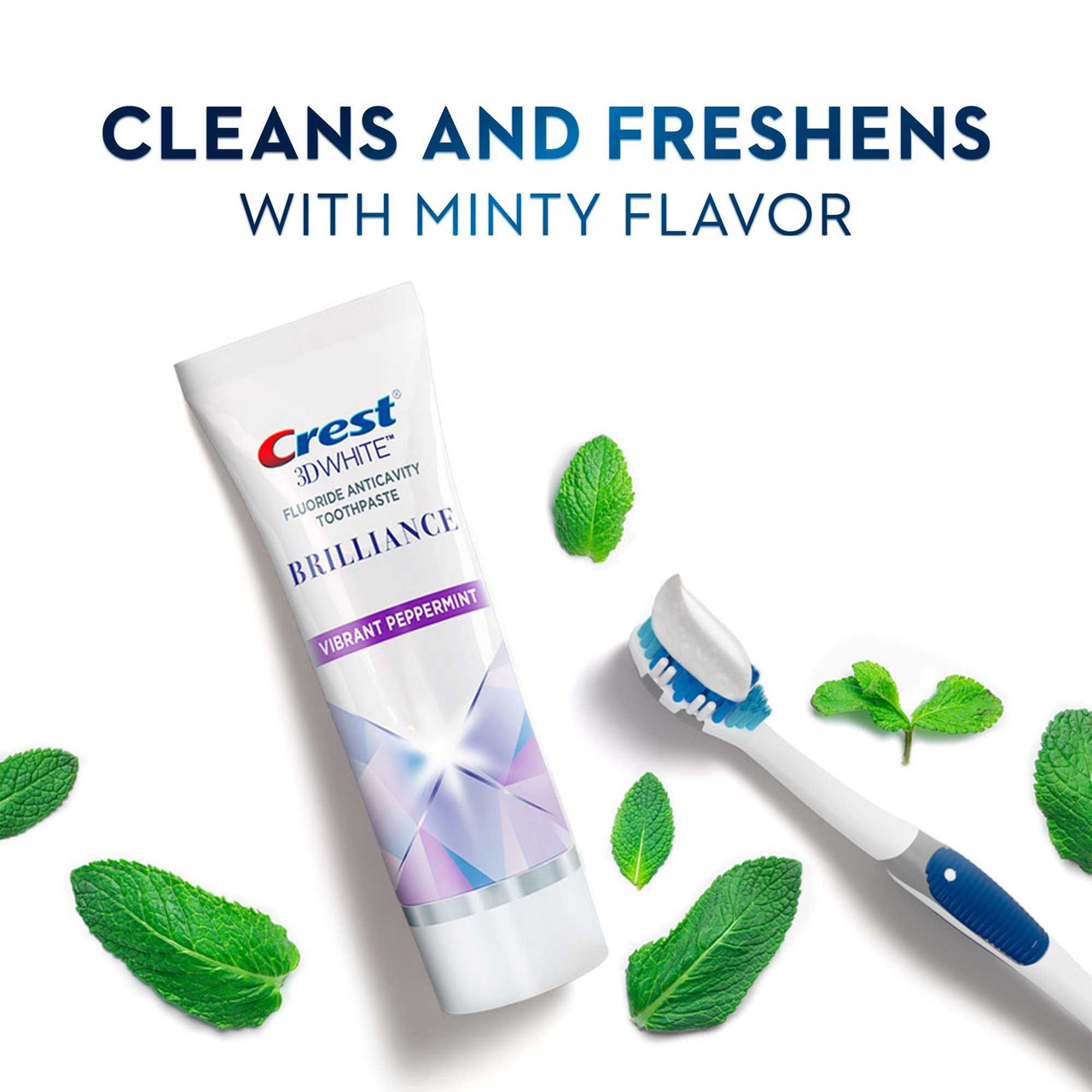 Crest 3D White Brilliance Whitening Toothpaste ��� Vibrant Peppermint