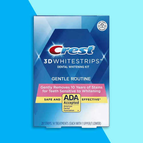 Crest 3D Whitestrips Gentle Routine Teeth Whitening Kit Set