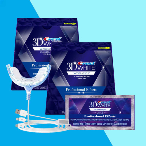 [TWIN] Crest 3D Whitestrips Professional Effects mit LED Bundle (nicht in der versiegelten Box)