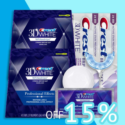 Crest 3D White Professional Effects & Brilliance Toothpaste with LED Light Bundle (Not In The Sealed Box) Crest 3D White Professional Effects & Brilliance Toothpaste with LED Light Bundle (Not In The Sealed Box)