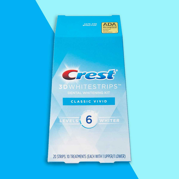 Crest 3D Whitestrips Classic Vivid Teeth Whitening Kit Set