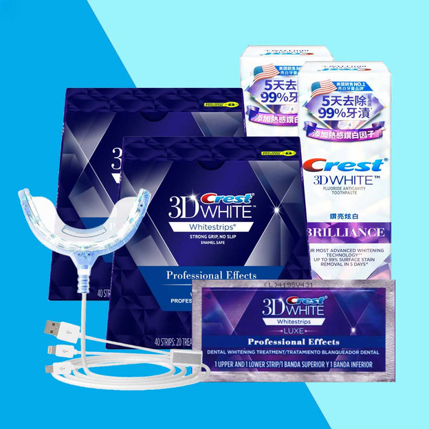 Dentifrice Crest 3D White Professional Effects & Brilliance avec faisceau de lumière LED (pas dans la boîte scellée)