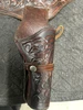 Used Western Dark Brown/Red Leather Ammo Belt/Holster for 22 cal Revolver