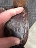 Used Western Dark Brown/Red Leather Ammo Belt/Holster for 22 cal Revolver