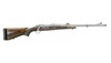 Features:

Shallow "express-style" windage-adjustable V-notch rear sight and large white bead front sight for instant target acquisition.
Rugged, Green Mountain laminate stock is dimensionally stable in environmental extremes, and features a soft rubber buttpad with buttpad spacers that allow the rifle to be properly sized for different shooters or varying levels of outerwear (three, 1/2" spacers included). Wrap-around checkering provides a sure grip in any weather.
The Ruger® Muzzle Brake System includes a removable, radial-port muzzle brake that significantly reduces felt recoil. For times when the brake is not preferred, it may be replaced with the included dynamically-matched muzzle weight. Switching between the brake and the weight will not change the bullet's point of impact for a particular load. The included thread protector may be used if neither the brake nor the weight is desired.
Non-rotating, Mauser-type controlled round feed extractor is among the most positive case extraction system ever invented, and features a fixed blade-type ejector that positively ejects the empty cases as the bolt is moved fully rearward.
The LC6™ trigger features smooth, crisp performance right out of the box for increased accuracy on the range or in the field.
Hinged solid-steel floorplate for easy unloading without having to chamber each cartridge. Features an engraved Ruger logo and latch that is flush with the trigger guard to avoid accidental dumping of cartridges.
Three-position safety is easily accessible and allows the shooter to lock the bolt or to load and unload the rifle with the safety engaged.
Cold hammer-forged barrel results in ultra-precise rifling that provides exceptional accuracy and longevity.
Integral scope mounts, machined directly on the solid-steel receiver, provide a stable mounting surface for included scope rings, eliminating a potential source of looseness and inaccuracy in the field.
Rugged, one-piece, stainless steel bolt.
Also includes: barrel band mounted swivel stud; optional forend swivel stud.

Specifications:

Calibre: 338 WIN MAG

Stock:  Green Mountain Laminate

Front Sight:  Bead

Rear Sight:  Adjustable

Capacity:  3

Thread Pattern:  1/2"-32 

Barrel Length:  20"

Overall Length:  41" - 42.50"

Finish:  Hawkeye Matte

Material:  Stainless Steel

Model Option:  Right-Handed 

Length Of Pull:  12.75" - 14.25"

Twist:  1:9.375" RH

Weight:  8 lb.

Grooves:  6