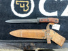 Used CZ VZ-59 Bayonet w/Leather Sheath #1