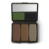 Blend into any terrain with the no-glare hues of green, brown, black, and sand. The makeup won’t dry, crack, or come off with rain or perspiration, yet removes easily with Hunters Specialties Camo-Off® makeup remover pads or soap and water.

This essential hunting gear includes mud brown, flat black, leaf green, forest green, and sand colors in a pocketsize case with built-in mirror.
