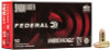 Product Overview
Hit your target and train harder with the proven line of American Eagle® handgun ammunition. It provides performance similar to self-defense and competition loads for a familiar feel and realistic practice.
Clean-burning powders
Federal® primers and brass
Wide selection of bullet styles to suit target practice Product Overview
Hit your target and train harder with the proven line of American Eagle® handgun ammunition. It provides performance similar to self-defense and competition loads for a familiar feel and realistic practice.
Clean-burning powders
Federal® primers and brass
Wide selection of bullet styles to suit target practice