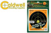 Get on target with the new Orange Peel Targets by Caldwell!  Orange Peels let you see hits on and off the bullseye with dual color flake off technology that makes your hits look like colorful explosions.  If your shot happens to miss the bullseye you will know exactly where your bullets strayed, instantly!  To make things even easier, the vibrant, contrasting colours make the target stick out like a sore thumb on any background, even at long distances.

5.5" Bullesey Target, 10 Sheets
Adhesive-backed, sticks to any surface
Huge array of target options to fit all of your shooting season needs
Hits in the bulls-eye result in an explosion of neon green
Hits outside the bulls-eye result in an explosion of white
Instant target feedback you can see from the bench!