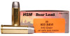 Details
Developed as a load to protect hunters while hunting or traveling in bear country, this American made ammunition is sure to keep you safe with its extreme terminal performance and stopping power. HSM Bear Ammunition is loaded with high-quality, dependable components delivering drastically higher velocities when compared to standard loads. Trust HSM Bear loads for your protection from dangerous game.

Loaded with 15 Brinell Hard-Cast Gas-Checked lead Wide Flat Nose bullets, HSM’s ‘Bear Load’ ammunition is for those situations where you want the maximum penetration to stop game NOW!

Technical Information:

Caliber: .500 S&W
Bullet Weight: .440 Gr.
Bullet Style: Rimrock Hard-Cast Gas-Checked Lead Wide Flat Nose
Case Type: Brass
Ballistics Information:

Muzzle Velocity: 1500 fps
Muzzle Energy: 2199 ft. lbs.