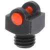 The TruGlo Starbrite 5-40 Deluxe Fiber Optic Shotgun Sight (Red) is the smallest diameter bead replacement. This CNC machined sight's fiber diameter is .060" and length is 0.25".