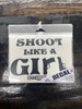 Shoot Like A Girl - 5" x 6" Black