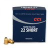 CCI® Noise Blanks are ideal for training and work in any firearm chambered for 22 Short, Long or Long Rifle. Their clean-burning propellant and CCI priming ensure they're consistent and reliable.

Great for training
Clean-burning propellant
Work in any firearm chambered for 22 Short, Long or Long Rifle