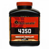 Accurate 4350 is a short cut, single-base, extruded rifle powder in the extremely popular 4350 burn range. A highly versatile powder, 4350 can be used in a wide range of cartridges from the popular 243 Win to the 338 Win Mag with excellent results. Accurate 4350® is an exceptional choice for the 6mm Rem, 270 Win, 280 Rem and 300 WSM. This short cut extruded powder meters accurately, resulting in excellent shot-to-shot consistency. Made in Canada.