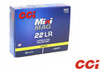 CCI Mini Mag 22 LR Rimfire Ammo, 36Gr CPHP – 300Rds

Specifications:
Caliber: .22 LR
Bullet Weight: 36 Grain
Bullet Type: Copper-Plated Hollow-Point
Case Type: Brass
Muzzle Velocity: 1260 FPS
Package Quantity: 300 rounds